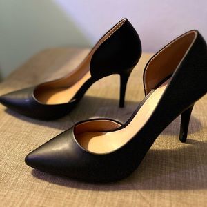 Jessica Simpson Leather Pointed Toe Heels